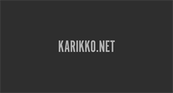 Desktop Screenshot of karikko.net